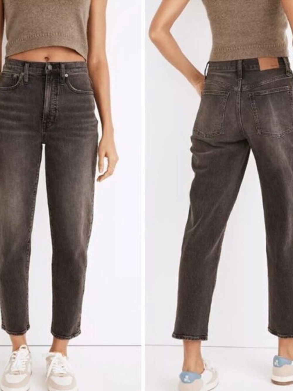 Madewell balloon black jeans